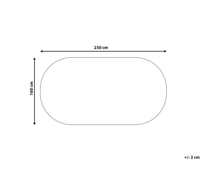 Beliani Pelos curtos DEMIRCI 160x230 Bege