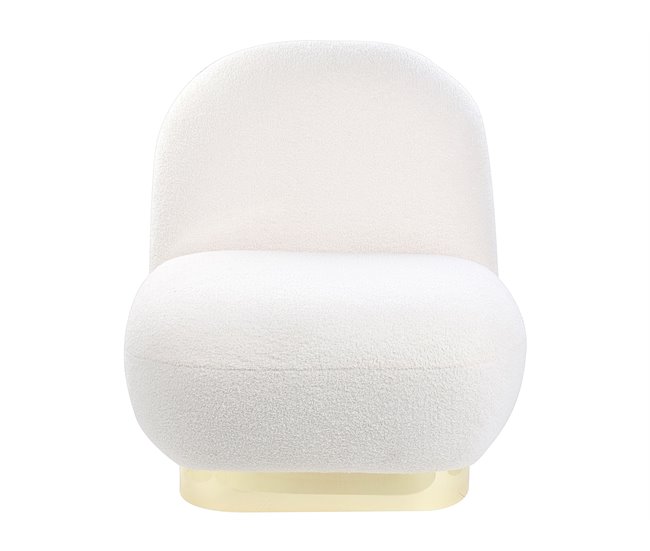 Beliani Poltrona LOVIISA Branco
