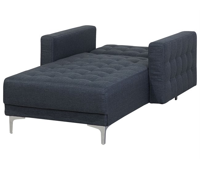 Beliani Chaise longue Poliéster ABERDEEN Castanho