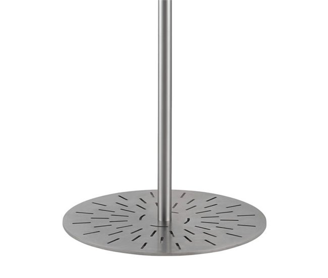 Sined SIMIUS Chuveiro de água fria apenas em aço inoxidável H 230 cm, aço inoxidável acetinado Cinza