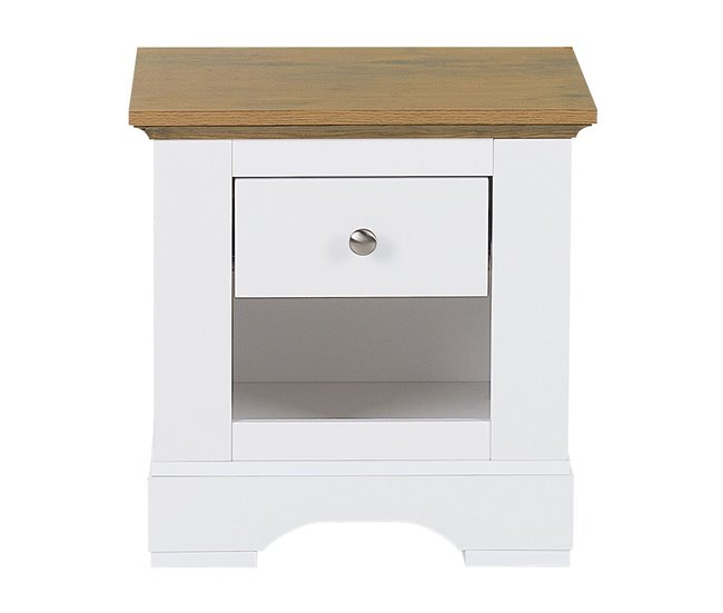 Beliani Mesinha de cabeceira WINGLAY Branco