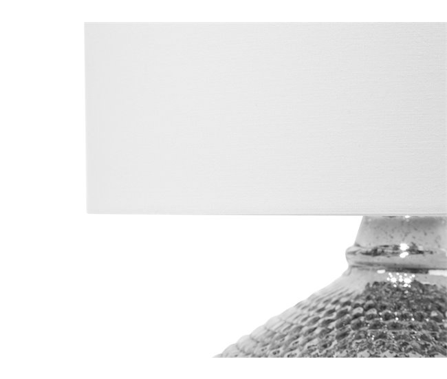 Beliani Candeeiro de mesa MADON Cinza
