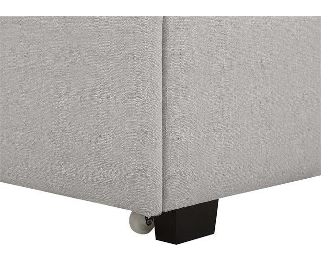 Beliani Cama con cajones Poliéster LA ROCHELLE 193x213 Castanho