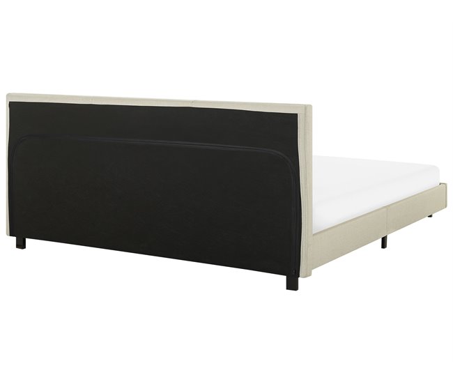 Beliani Cama Poliéster ALBI 190x211 Bege
