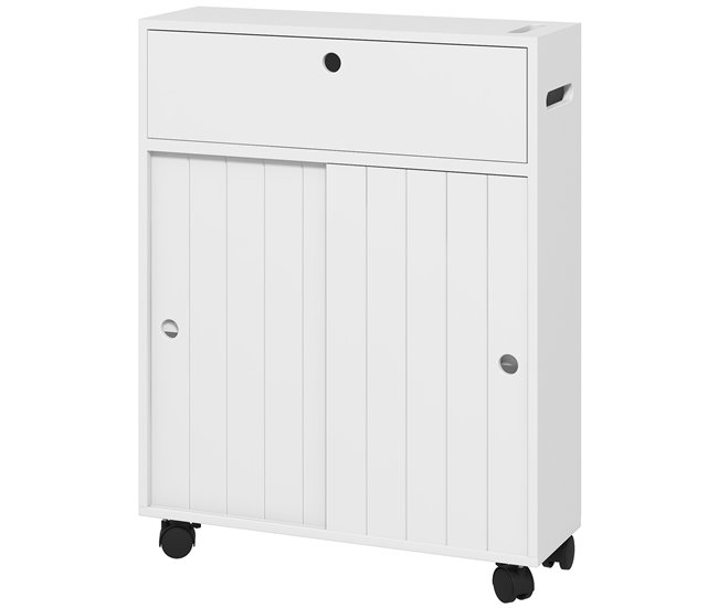 Armário Auxiliar Casa de Banho MDF kleankin, casa - casa de banho Branco