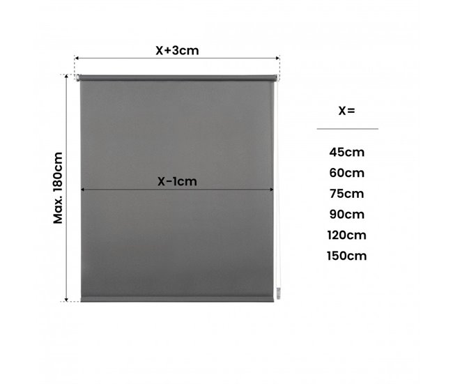 Estores Translúcidos EasyFix, estore de rolo instalação sem furar 