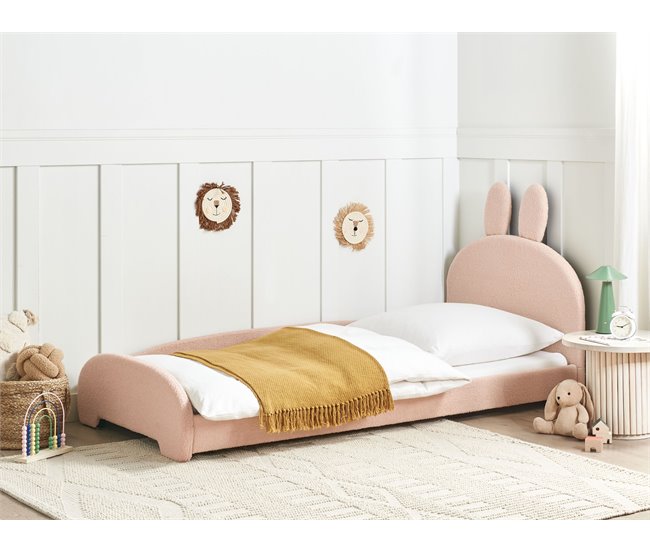 Beliani Cama Bouclé PERROS 98x210 Bege