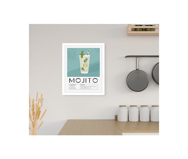 Pintura arte deco MOJITO 24x30cm marca MARCOMUEBLE Multicor