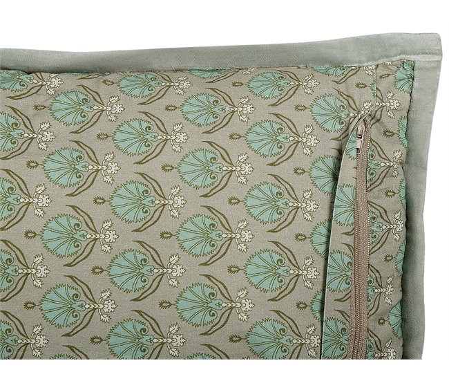 Beliani Almofada decorativa PICTUS Verde