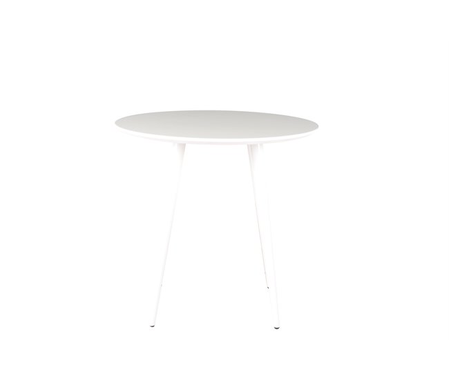 Mesa de cozinha ARO fixa MDF 80x80cm branca Branco