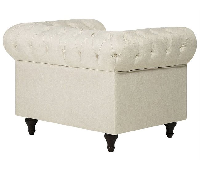 Beliani Poltrona CHESTERFIELD Bege