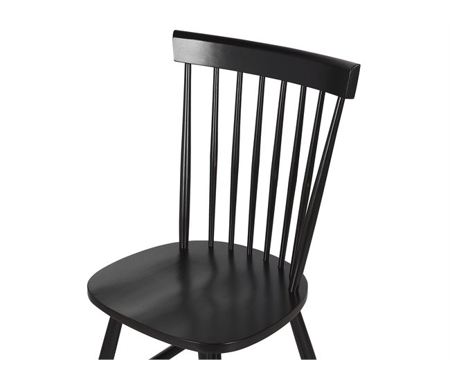 Beliani Cadeira de refeição BURGES Preto