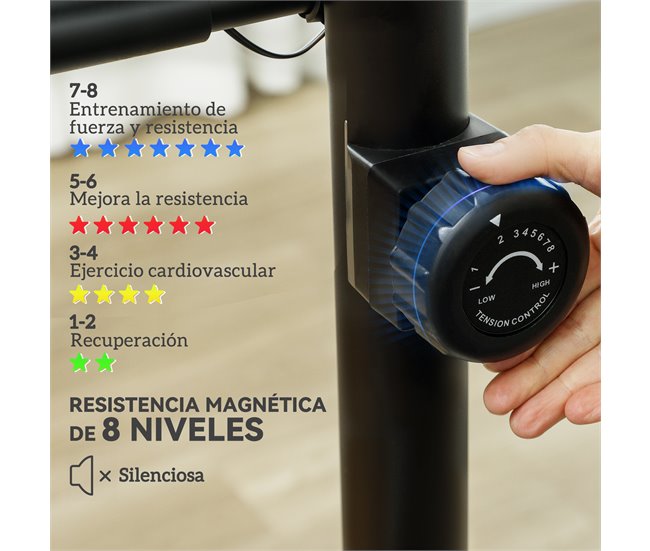 Bicicleta Estática Aço e ABS SPORTNOW Preto