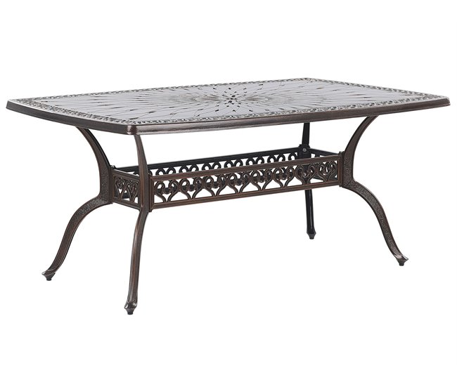 Beliani Mesa de jardim LIZZANO Castanho