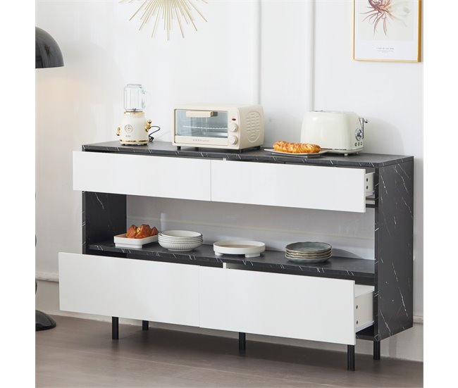 Aparadores Branco/ Preto