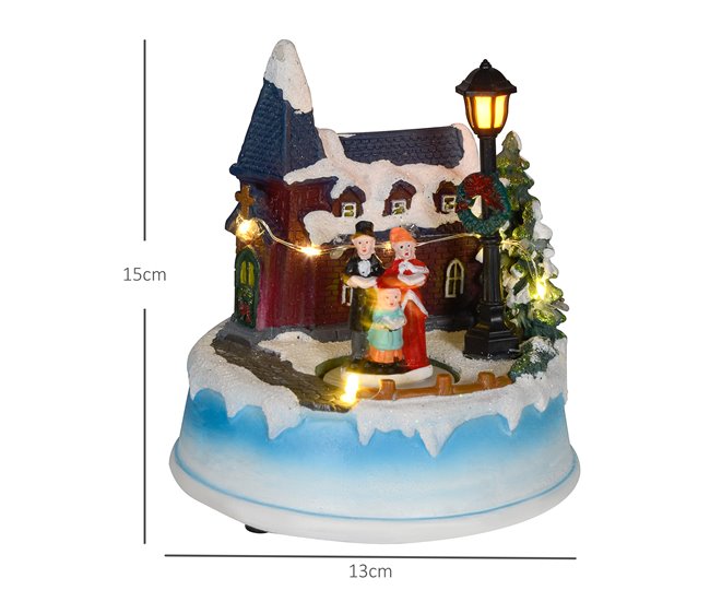 Aldeia de Natal Resina HOMCOM, casa - natal Multicor