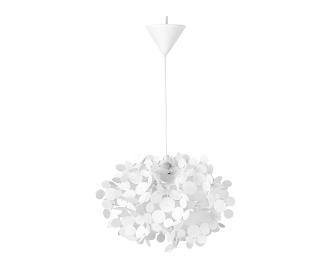 Beliani Candeeiro de tecto LAMONE Branco/ Bege
