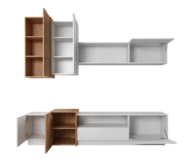 ARMÁRIO PAREDE 3D 220 Branco