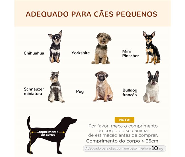 Cama elevada para animais de estimação PawHut D04-057CF 