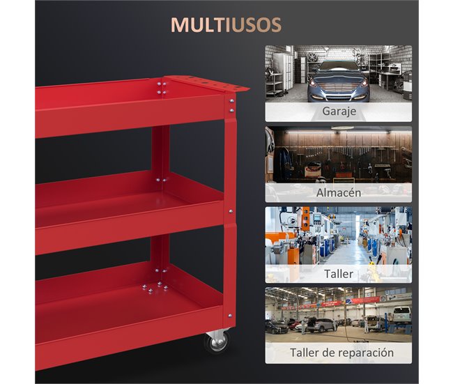 Carrinho de Ferramentas Aço Laminado DURHAND 83 Azul