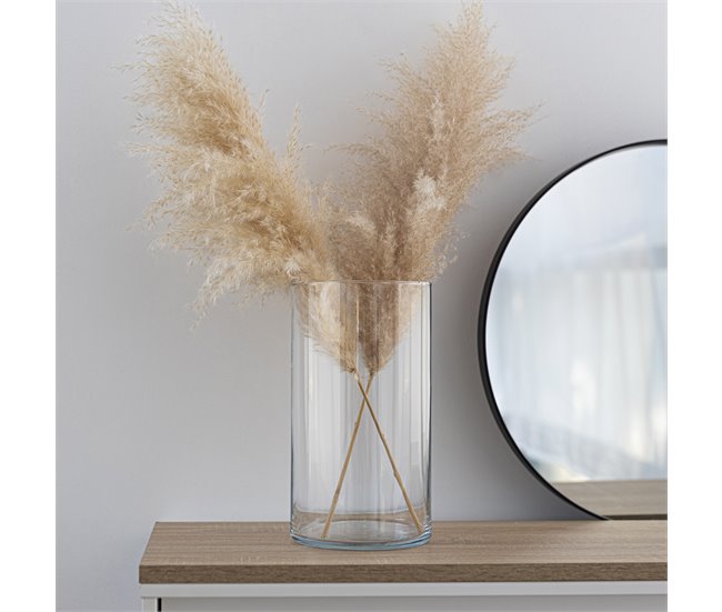 Vaso em vidro SARA 29x15,8x15,8cm marca TREND GLASS Transparente