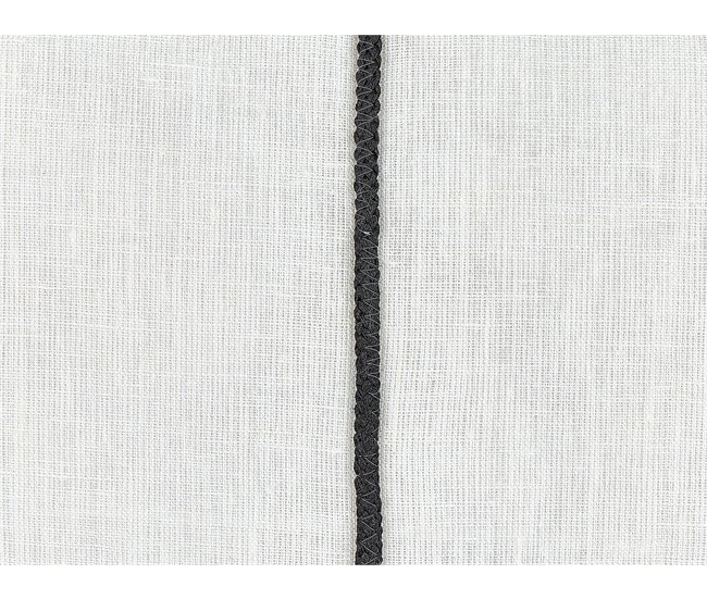 Beliani Almofada decorativa MILAS Branco/ Preto