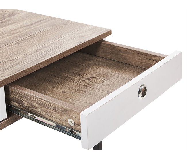 Beliani Secretária JACKSON 120x60 Castanho