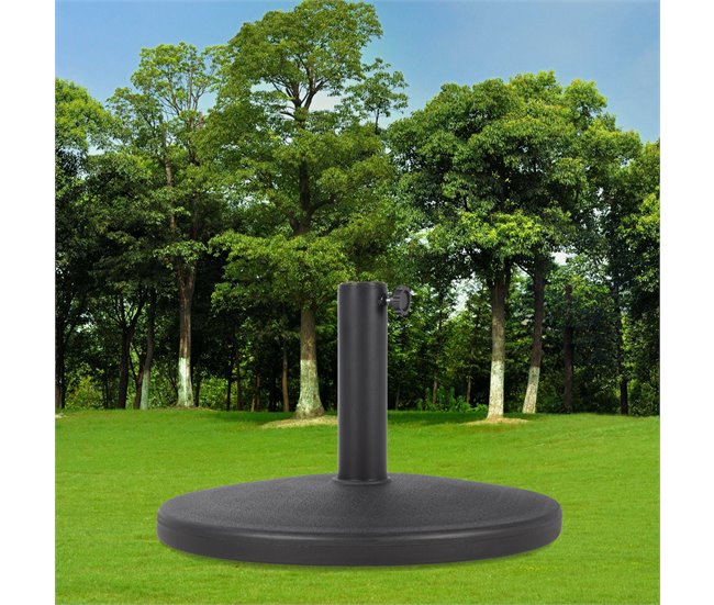 Base de guarda-sol NORDY 45x33cm preta Preto