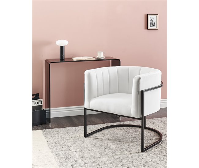Beliani Poltrona LARVIK II Branco