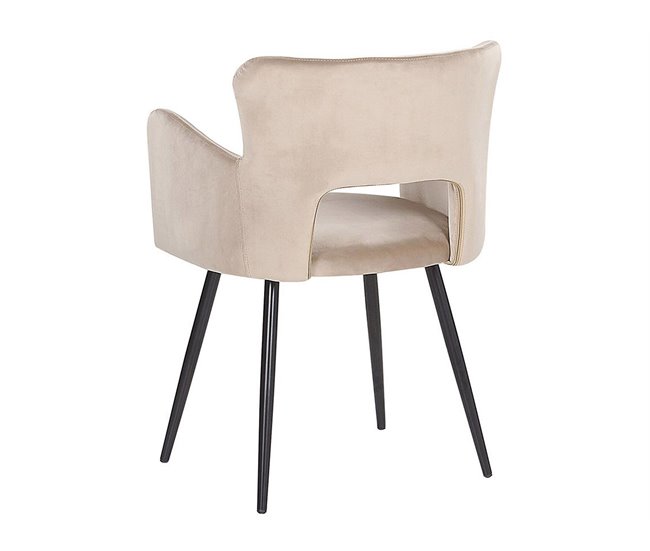 Beliani Silla de comedor SANILAC Azul Claro