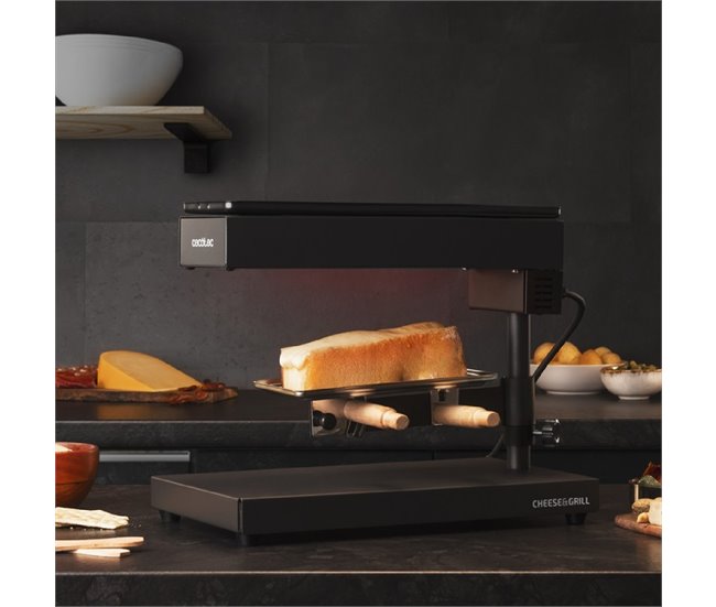 Raclette Cheese&Grill tradicional 6000 Preto Cecotec Preto