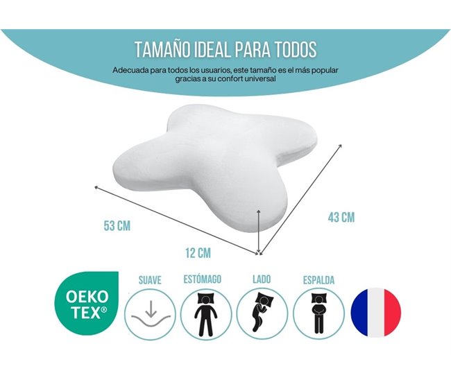 Almofada Borboleta Refrescante Gel Multiposições Branco
