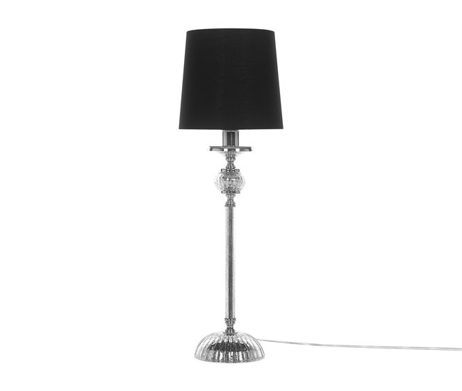 Beliani Lámpara de mesa KUBENA Preto