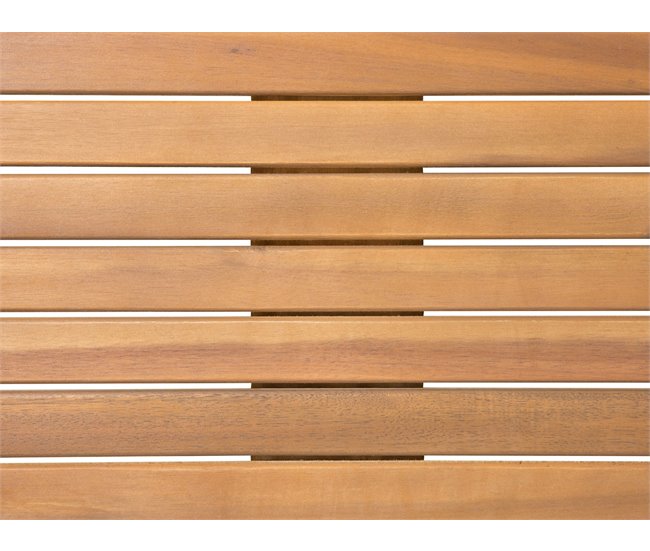 Beliani Conjunto de comedor CESANA Castanho