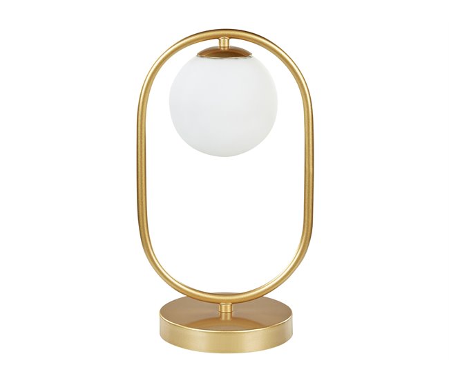 Beliani Candeeiro de mesa YANKEE Dourado