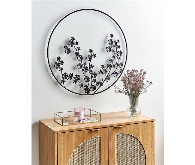 Beliani Decoração de parede STRONTIUM Preto
