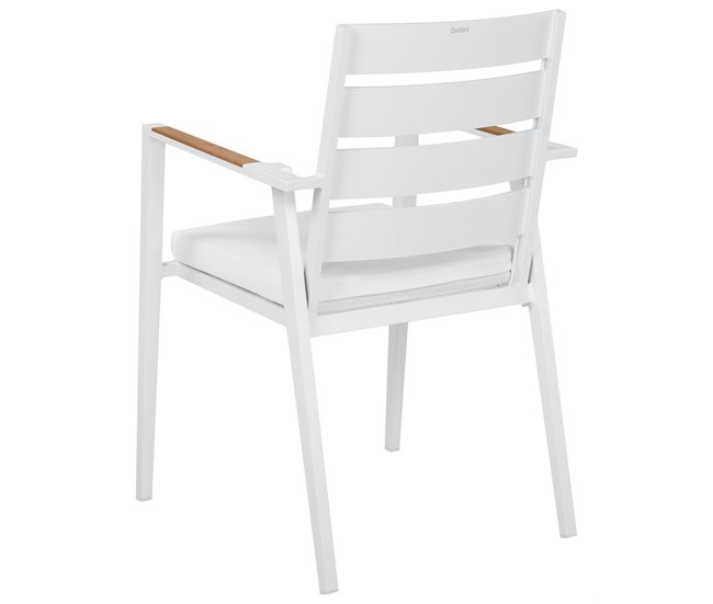 Beliani Cadeira de jardim TAVIANO Branco