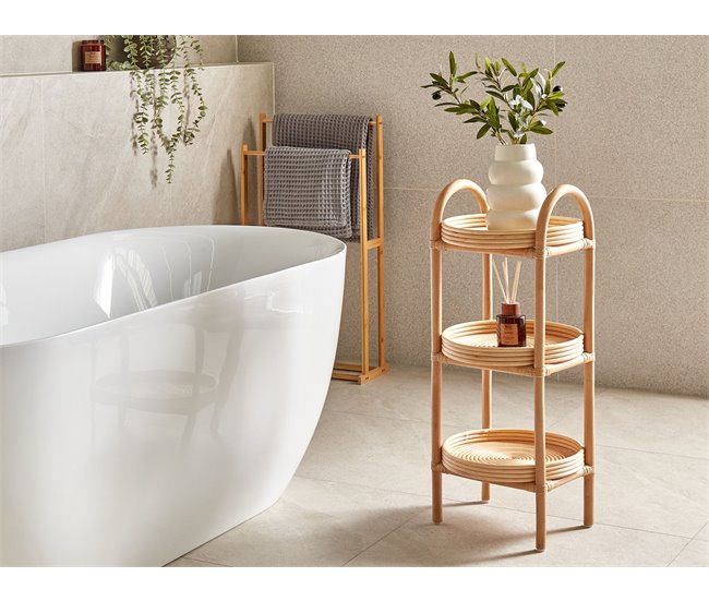 Beliani Mesa auxiliar TROOLIE Natural