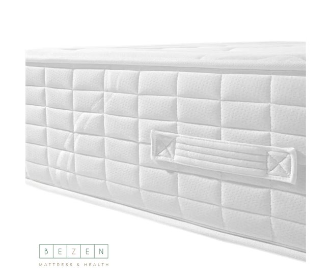  Colchão de molas ensacadas com espuma viscoelástica | 27cm | Efeito relax | 7 zonas de conforto | Certificado Sanitized® 
