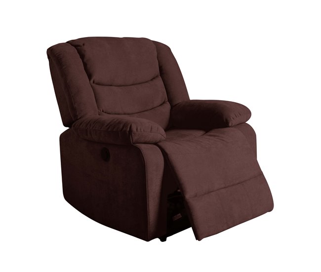 Poltrona CHEF2 relax em tecido Chocolate