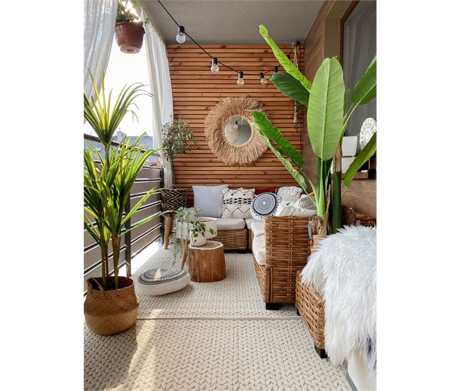 Beliani Planta artificial DRACAENA ANITA Verde