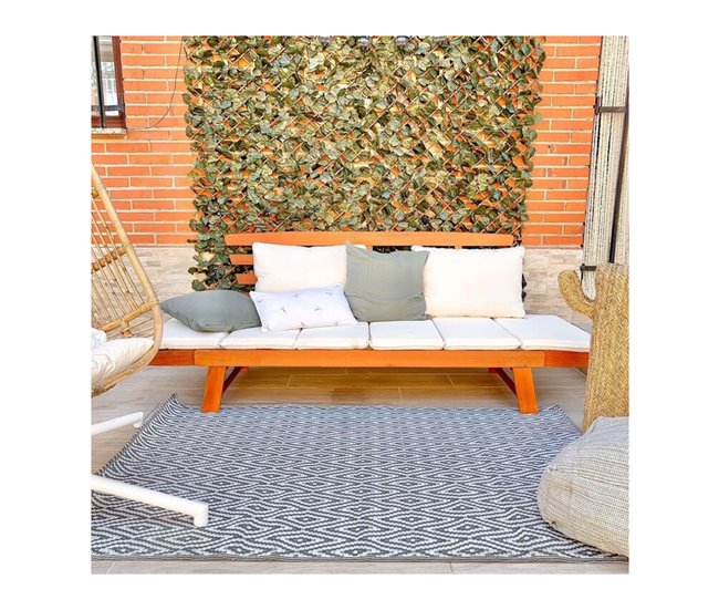 Banco de jardim modular com almofadas Merida madeira de acácia 7house Madeira