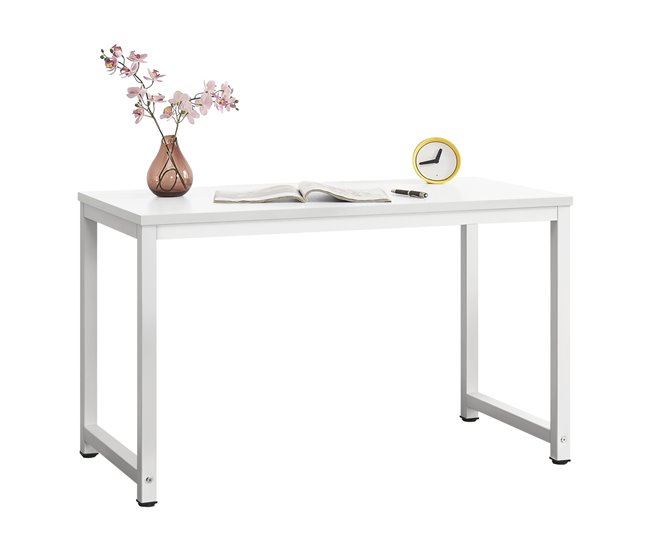 Mesa de trabalho Mesa de trabalho Herning Aço/Aço carbono/Aglomerado 120x60 Branco