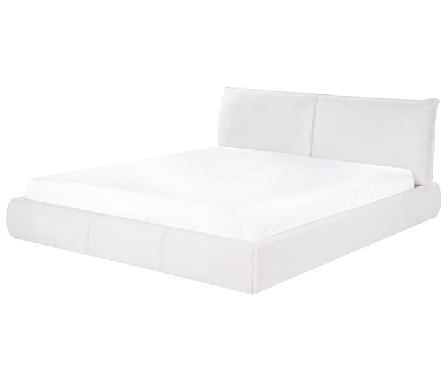 Beliani Cama Bouclé VINAY 196x233 Bege