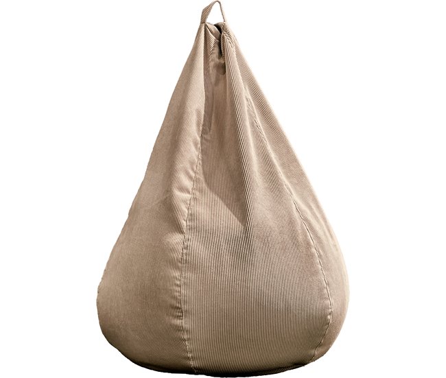 Puff pera SCALA pana 85x110cm Castanho Claro