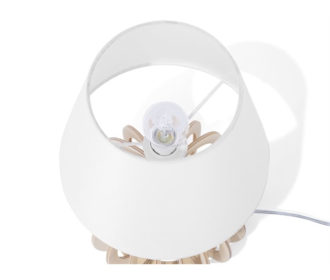 Beliani Candeeiro de mesa SAMO Branco