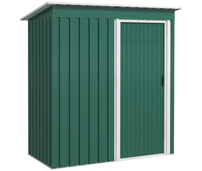 Abrigo de Exterior Aço e PP Outsunny Verde