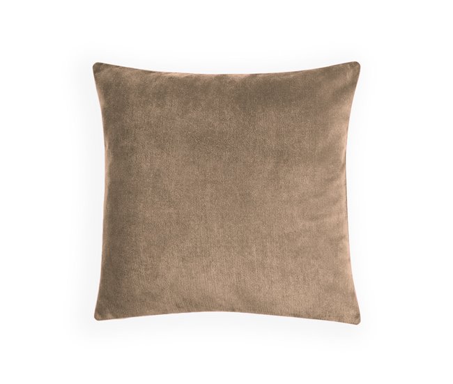  Acomoda Textil - 4 capas de almofada em veludo. Camel