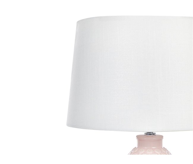 Beliani Candeeiro de mesa ZARIMA Rosa