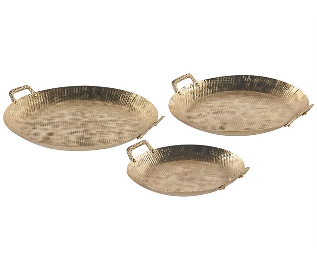 Beliani Prato decorativo DEORIA Dourado